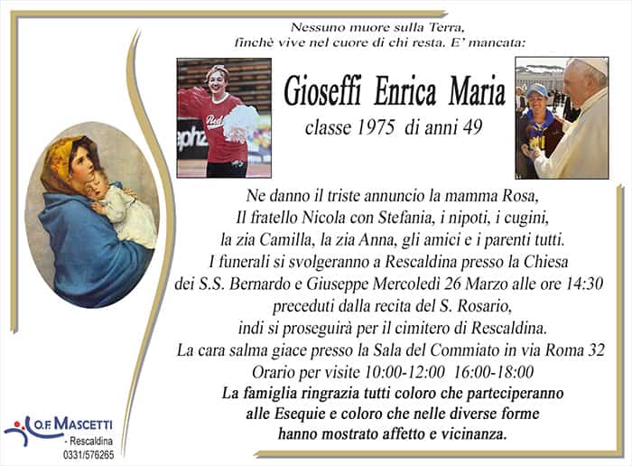 Gioseffi Enrica Maria di anni 49