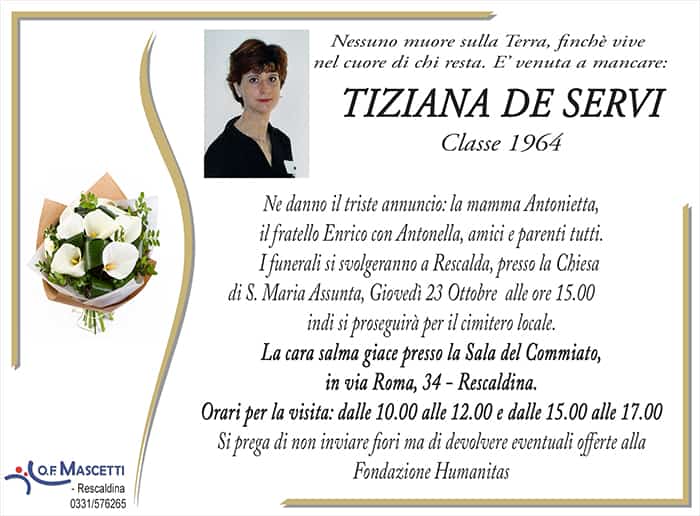 De Servi Tiziana classe 1964