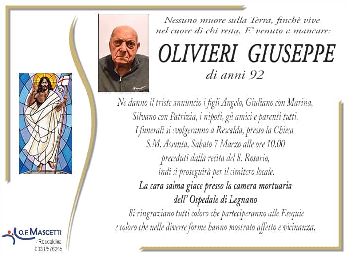 Olivieri Giuseppe di anni 92